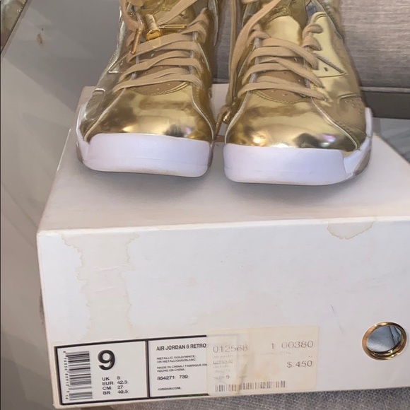 Air Jordan’s 6 retro -Metallic Gold/White - Picture 3 of 5
